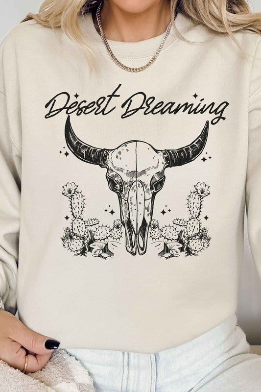 DESERT DREAMING WESTERN GRAPHIC SWEATSHIRT