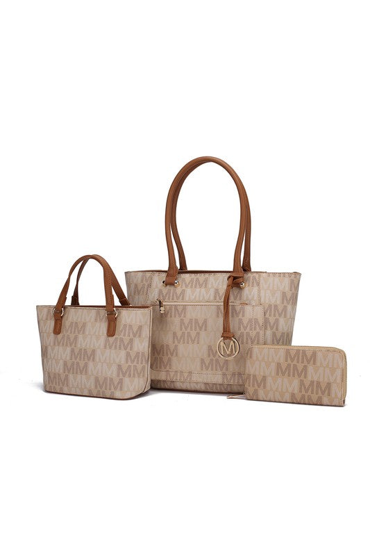 MKF Lady M Signature Tote Bag & Wallet Set by Mia