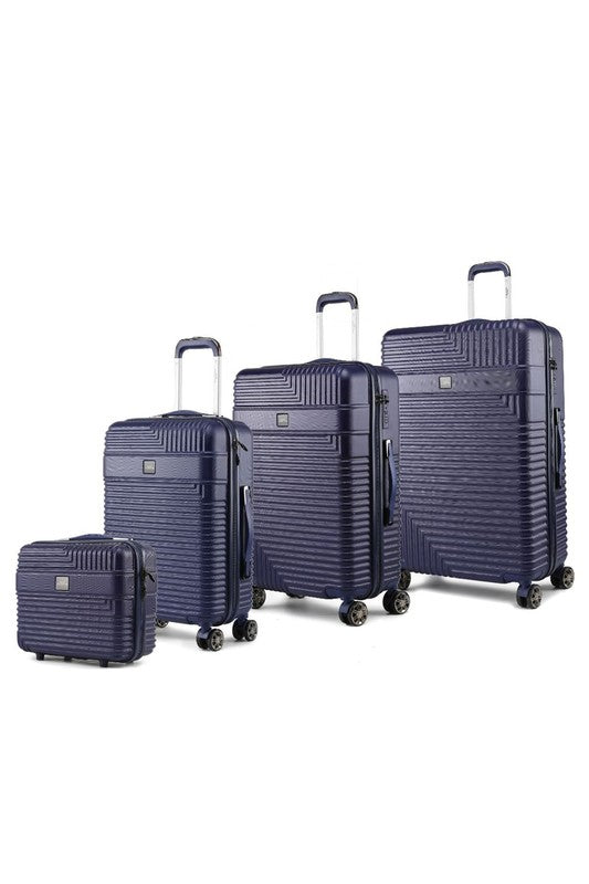 MKF Mykonos Luggage Set by Mia K- 4 pieces