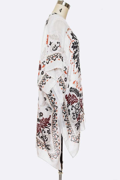 Madala Print Light Weight Kimono Cardigan