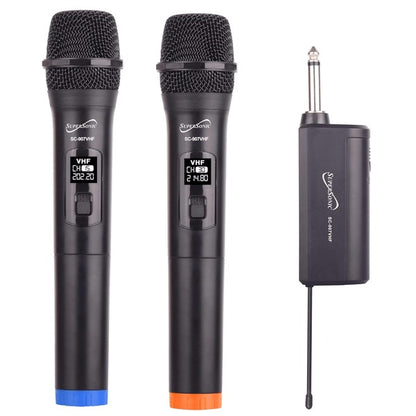 Supersonic VHF Dual Wireless Microphone