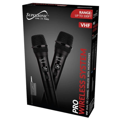 Supersonic VHF Dual Wireless Microphone