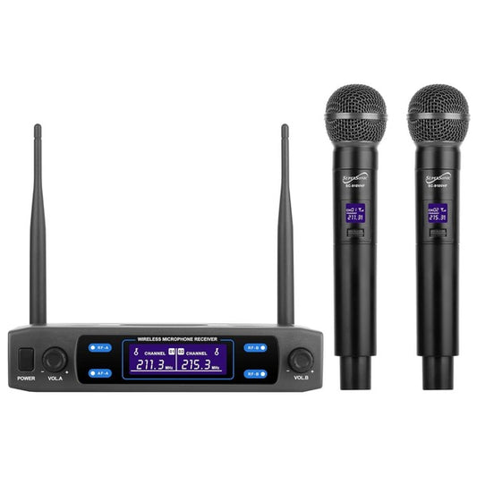 Supersonic VHF Dual Wireless Mic with Carry Case