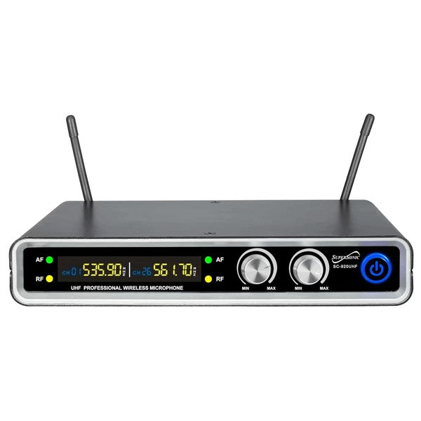 Supersonic UHF Dual Wireless Microphone