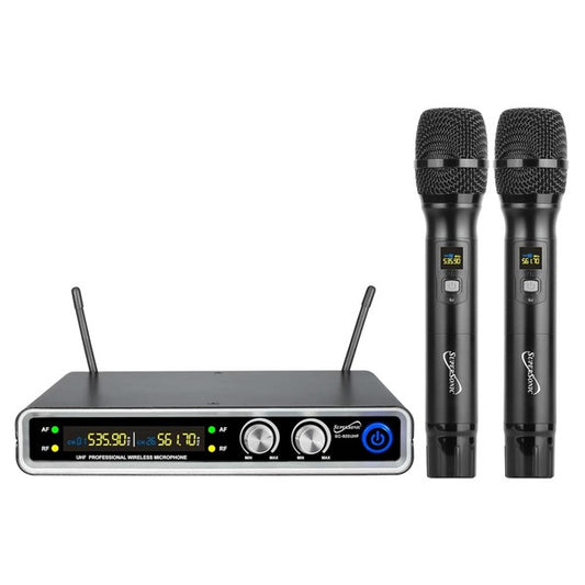 Supersonic UHF Dual Wireless Microphone