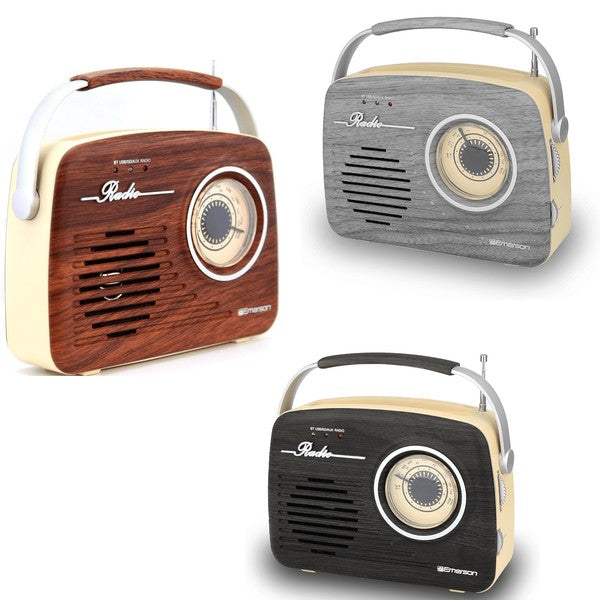 Emerson Portable Retro Radio with Battery