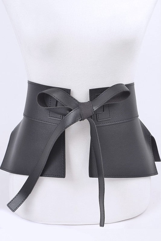 Iconic Faux Leather Skirt Tie Belt  Masha's Corner Boutique
