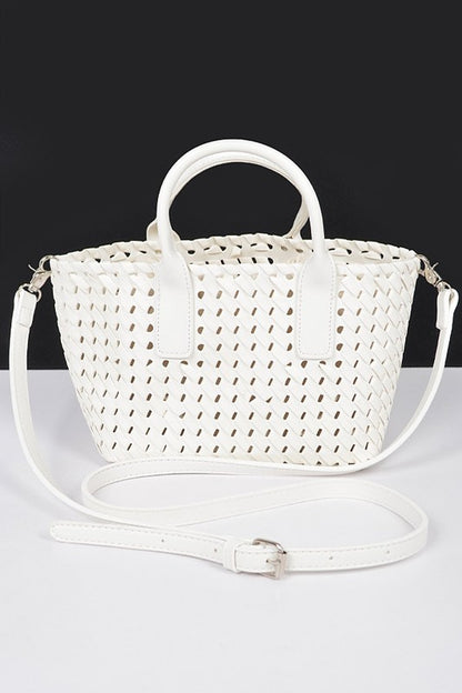 Convertible Braided Fashion Tote