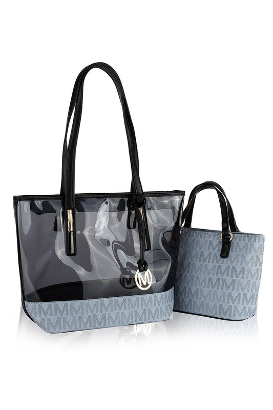 MKF Collection Tayla 2 PC Tote & Mini Bag by Mia K