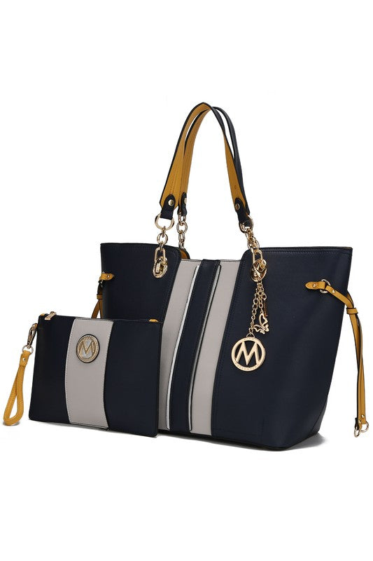 MKF Holland Tote Bag with Wristlet by Mia k