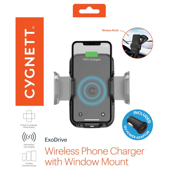 Cygnett ExoDrive Phone Charger with Window Mount