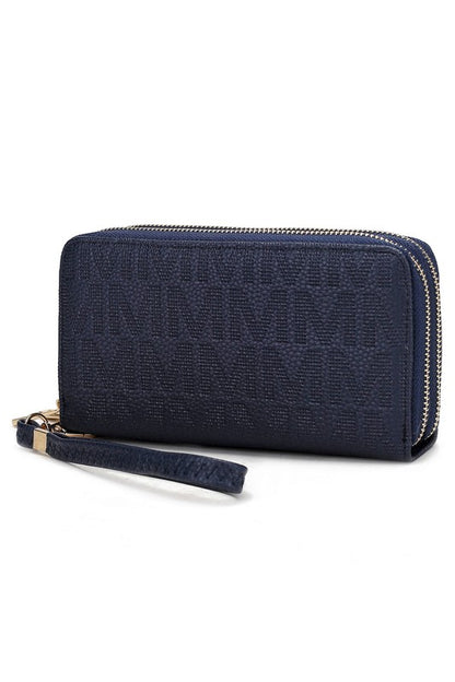 MKF Lisbette Embossed M Signature Wallet by Mia K