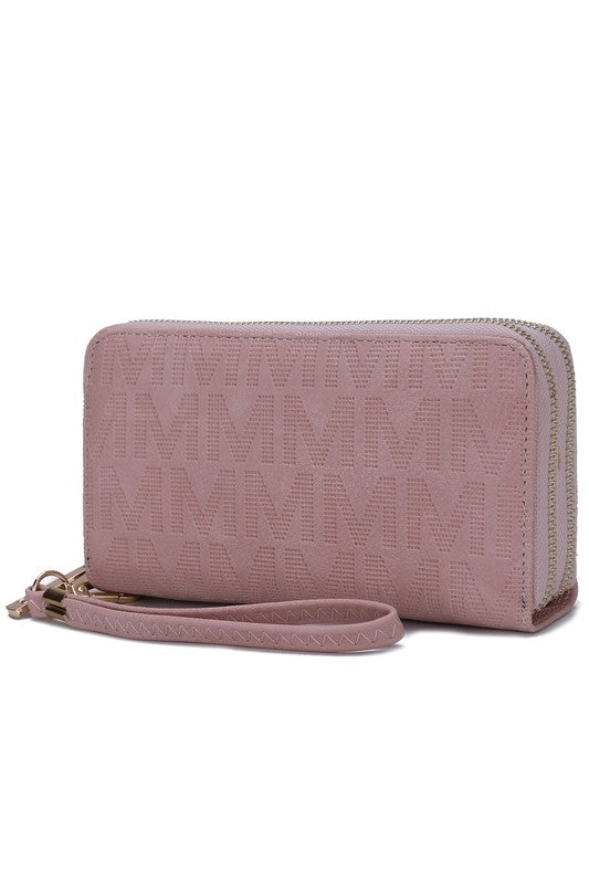 MKF Lisbette Embossed M Signature Wallet by Mia K