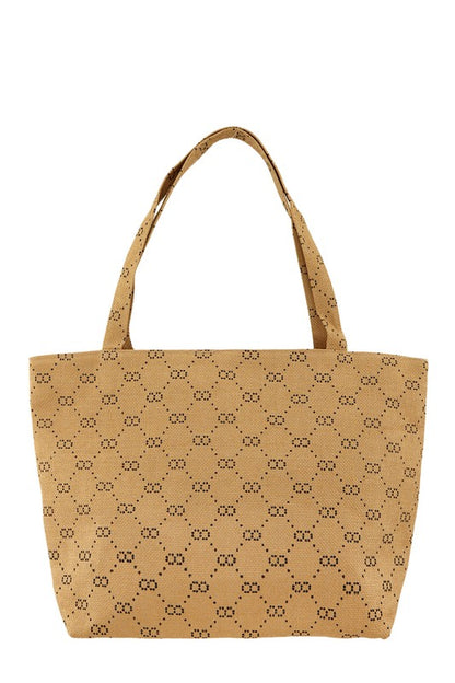 Double O Print Tote Bag