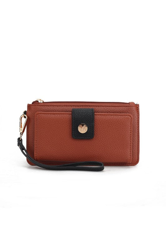 MKF Olympe Vegan Leather Wristlet Wallet by Mia K