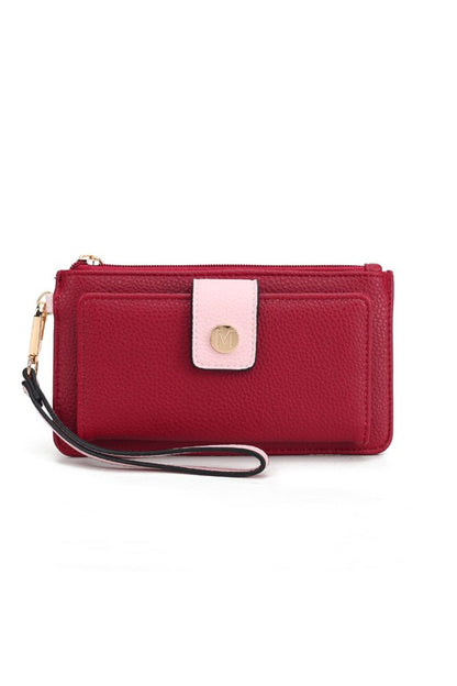 MKF Olympe Vegan Leather Wristlet Wallet by Mia K