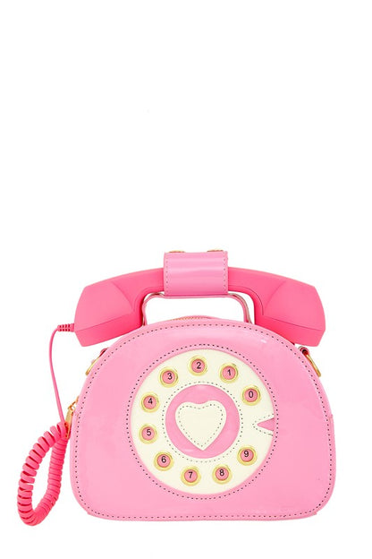 Telephone Shaped Purse Shoulder Crossbody Bag