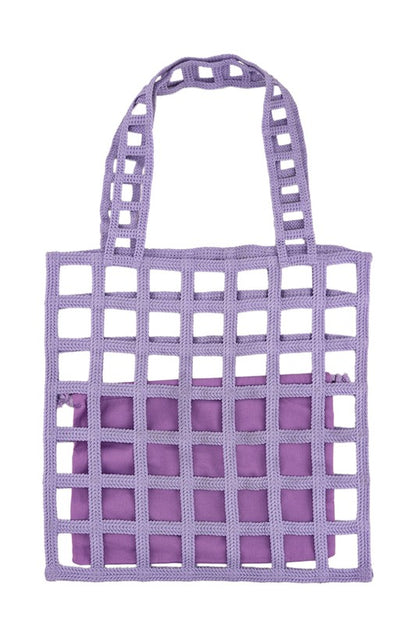 Square Shape Mesh Tote Bag