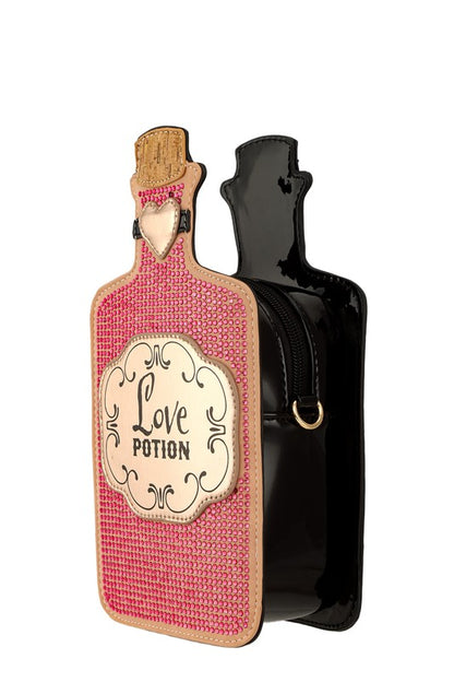 Rhinestone Potion Bottle Crossbody Bag