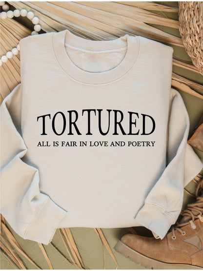 Tortured Graphic Crew Neck Sweatshirt