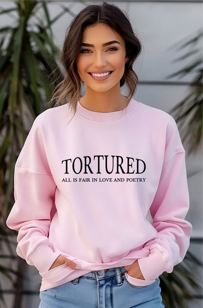 Tortured Graphic Crew Neck Sweatshirt