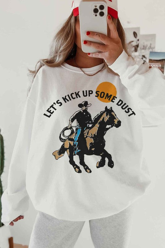 KICK UP SOME DUST OVERSIZED SWEATSHIRT