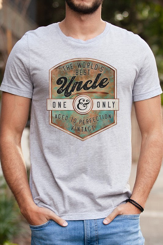 Mens Gifts Worlds Best Uncle Graphic Tee