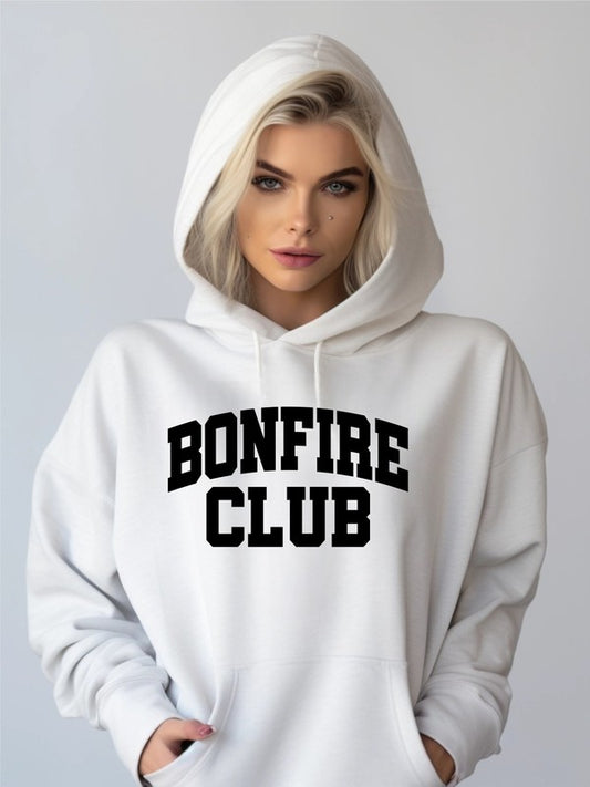 Bonfire Club Graphic Hoodie Sweatshirt