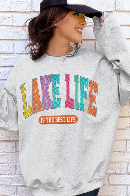 Lake Life Graphic Fleece Sweatshirts