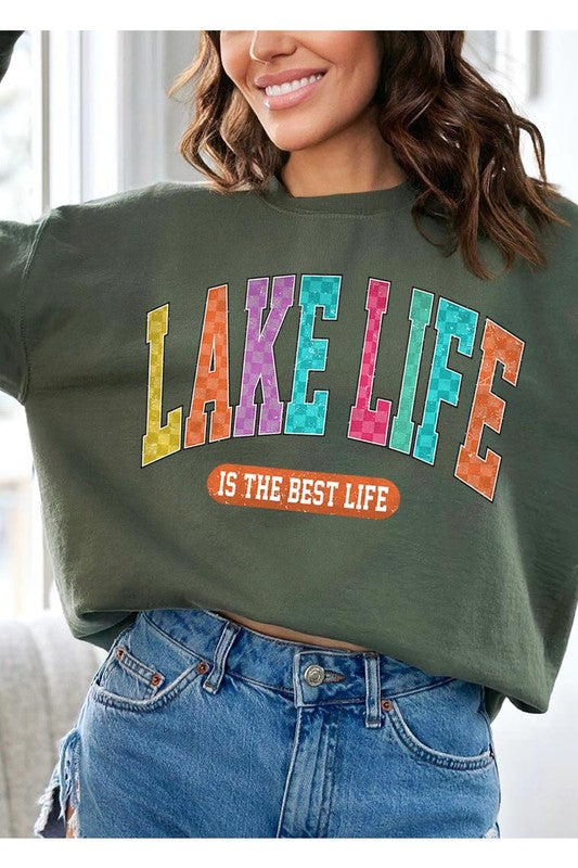 Lake Life Graphic Fleece Sweatshirts