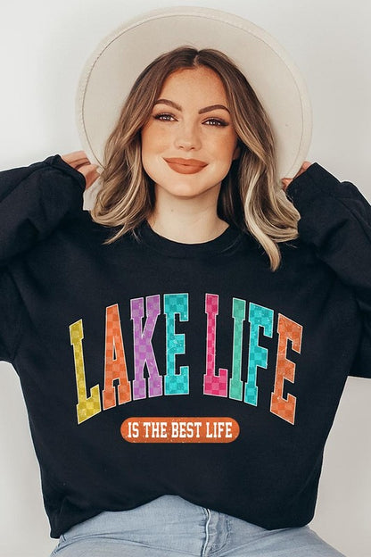 Lake Life Graphic Fleece Sweatshirts