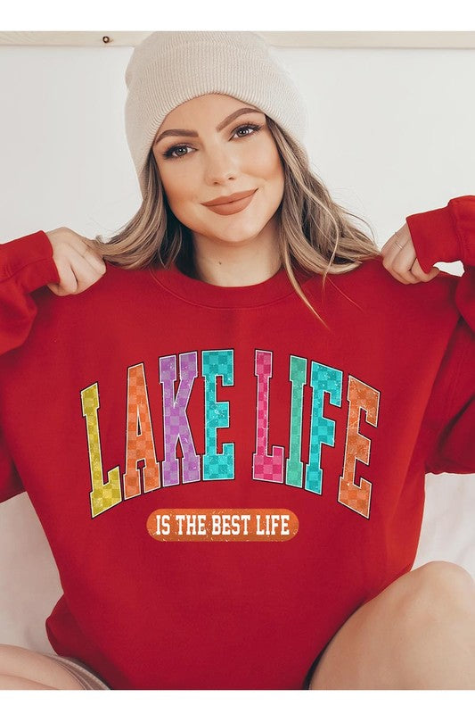 Lake Life Graphic Fleece Sweatshirts