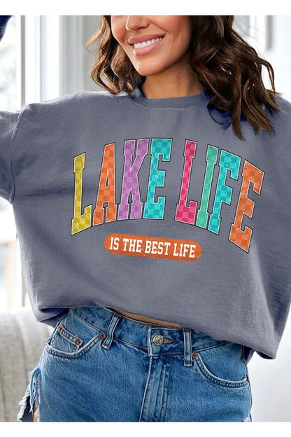 Lake Life Graphic Fleece Sweatshirts