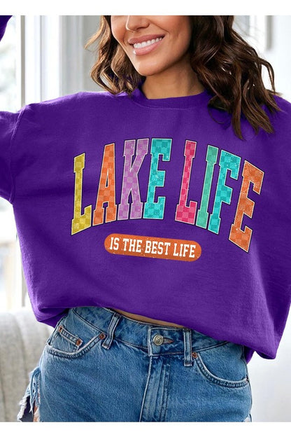 Lake Life Graphic Fleece Sweatshirts