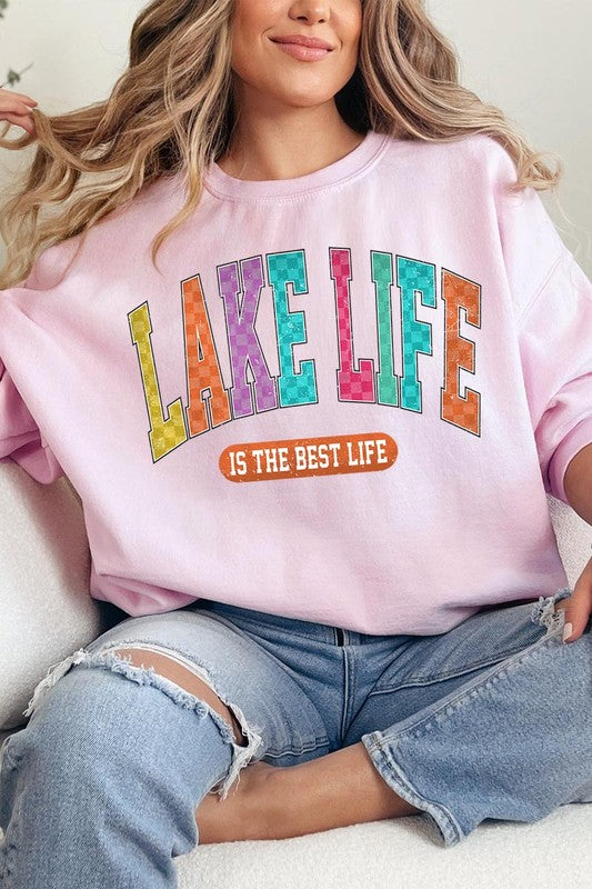 Lake Life Graphic Fleece Sweatshirts