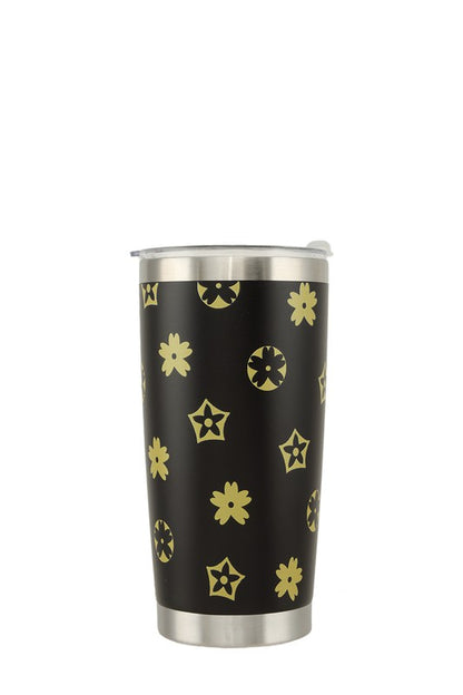 Flower Pattern Thermos Bottle