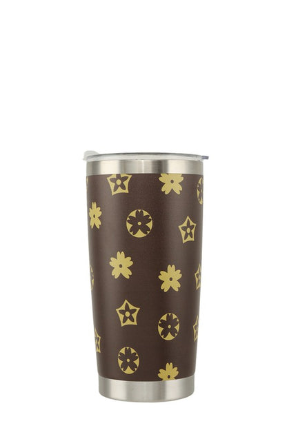 Flower Pattern Thermos Bottle