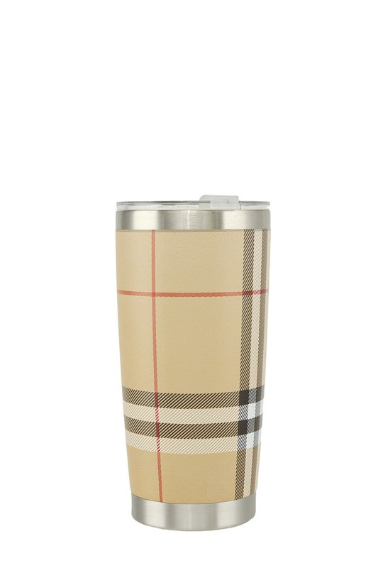 Medium Check Plaid Pattern Thermos Bottle