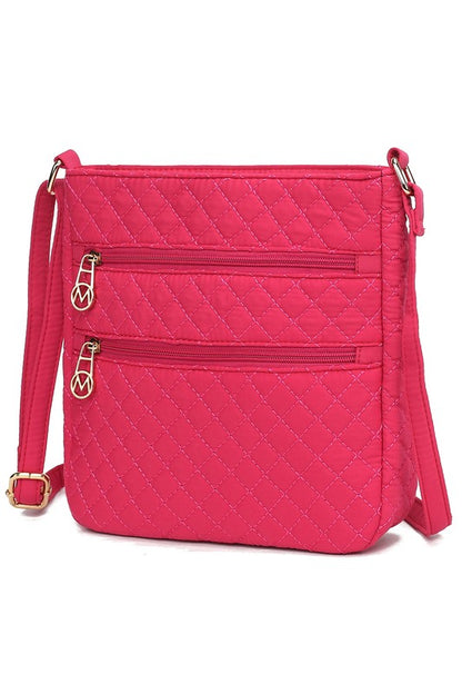 MKF Collection Solid Quilted Cotton Crossbody