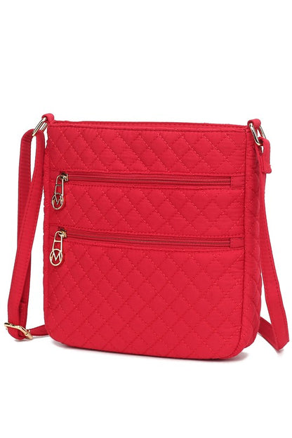 MKF Collection Solid Quilted Cotton Crossbody