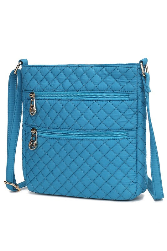 MKF Collection Solid Quilted Cotton Crossbody