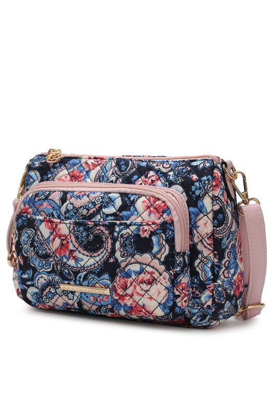 MKF Collection Rosalie Botanical Pattern Crossbody