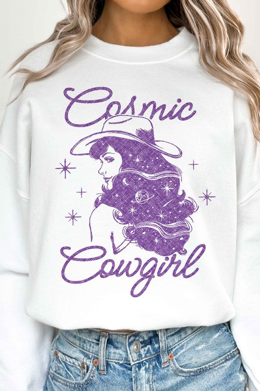 COSMIC COWGIRL WESTERN OVERSIZED SWEATSHIRT