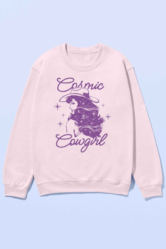 COSMIC COWGIRL WESTERN OVERSIZED SWEATSHIRT