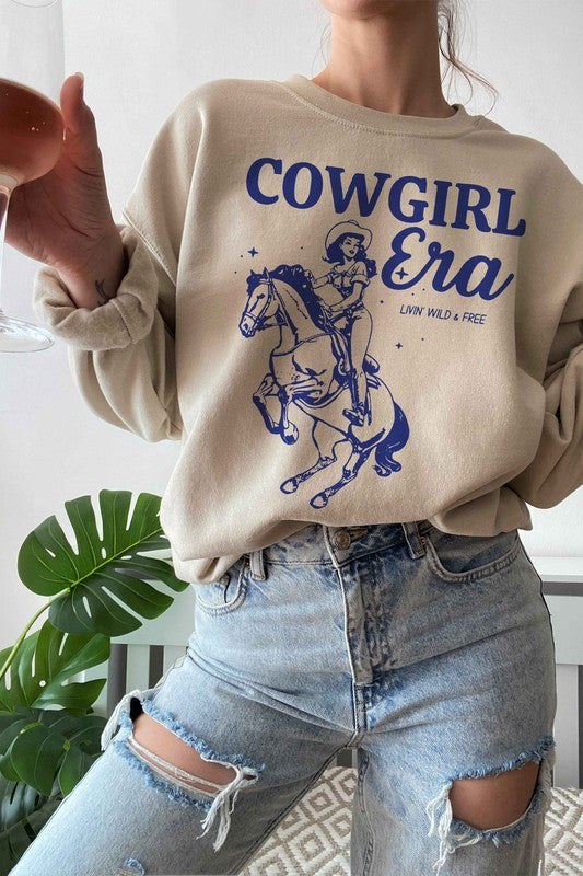 COWGIRL ERA WESTERN GRAPHIC SWEATSHIRT