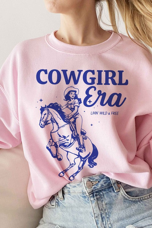 COWGIRL ERA WESTERN GRAPHIC SWEATSHIRT