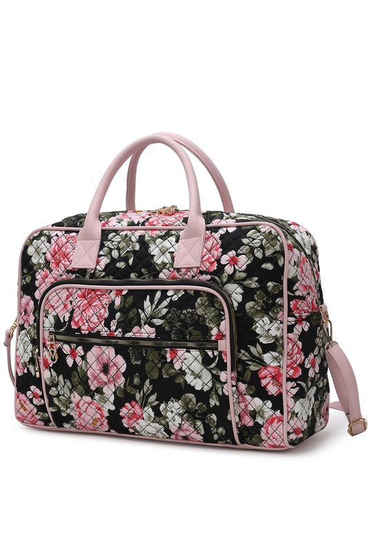 MKF Collection Jayla Botanical Pattern Duffle Bag