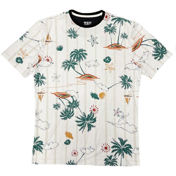 Allover Print Short Sleeve Tshirt