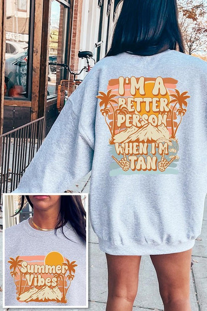 Summer Vibes Graphic Fleece Sweatshirts