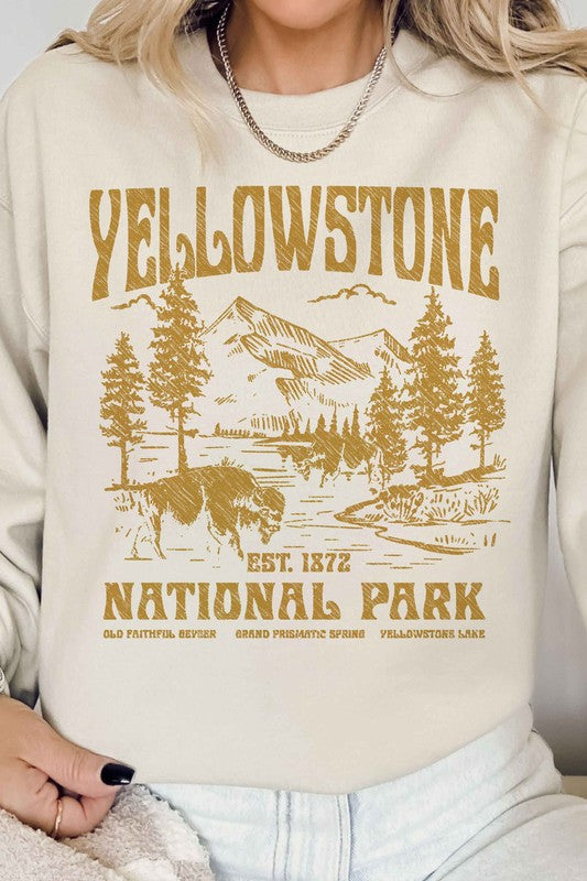 YELLOWSTONE NATIONAL PARK GRAPHIC SWEATSHIRT